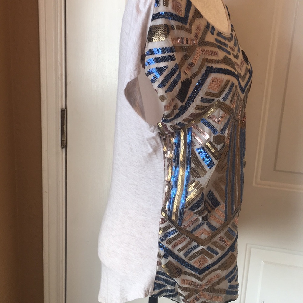 Gorgeous Gibson Latimer Sequined Top Size Small - image 5